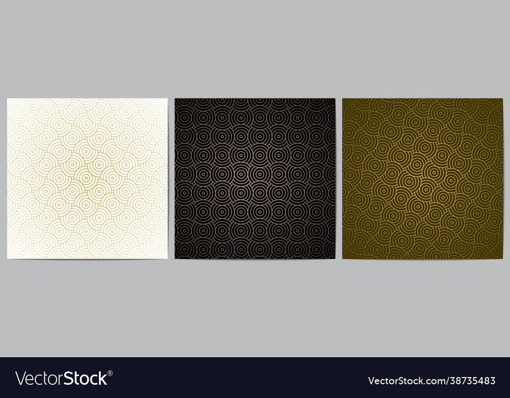 Geometric pattern circle overlapping vector image Geometric pattern circle overlapping