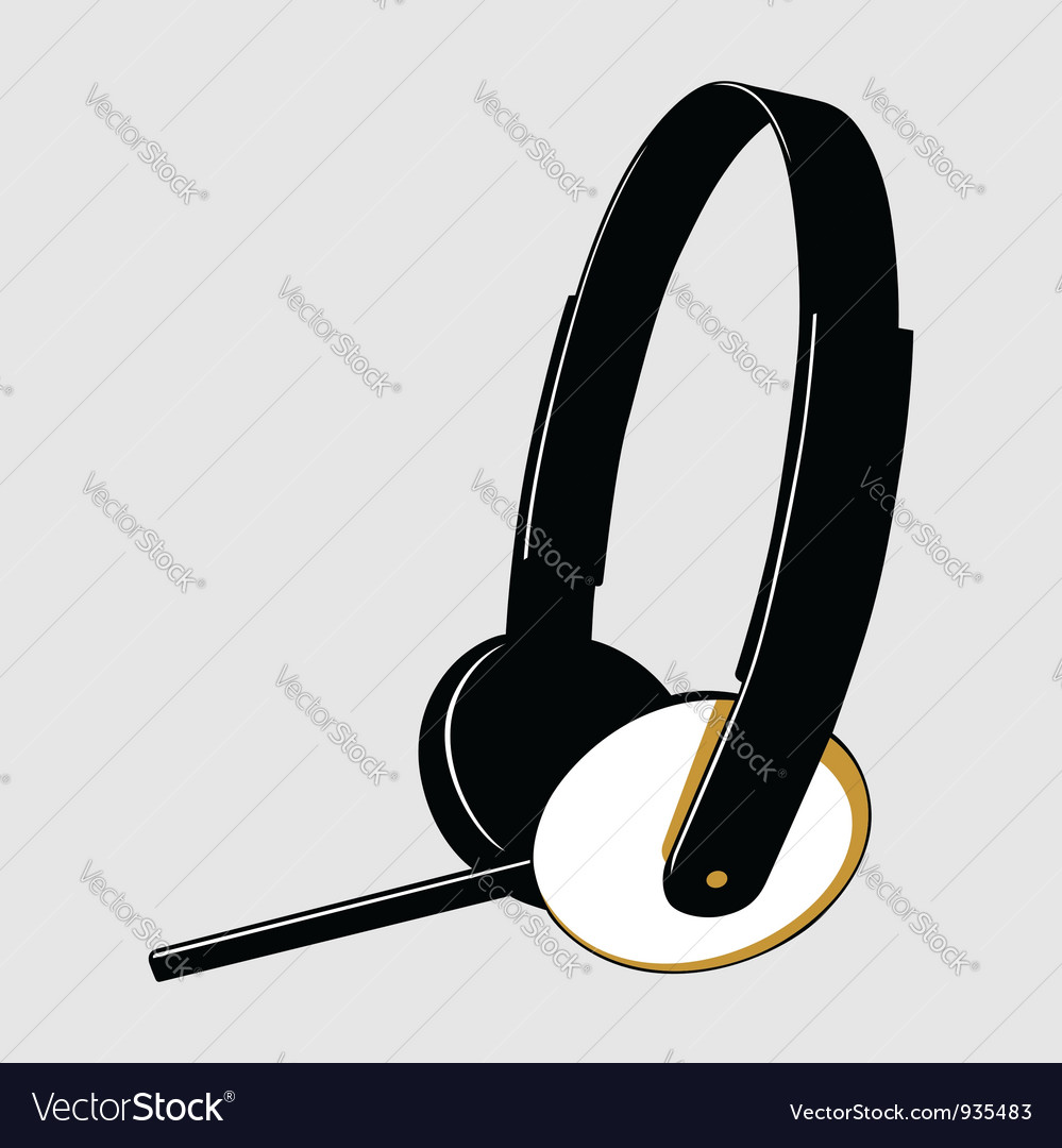 Headset with microphone