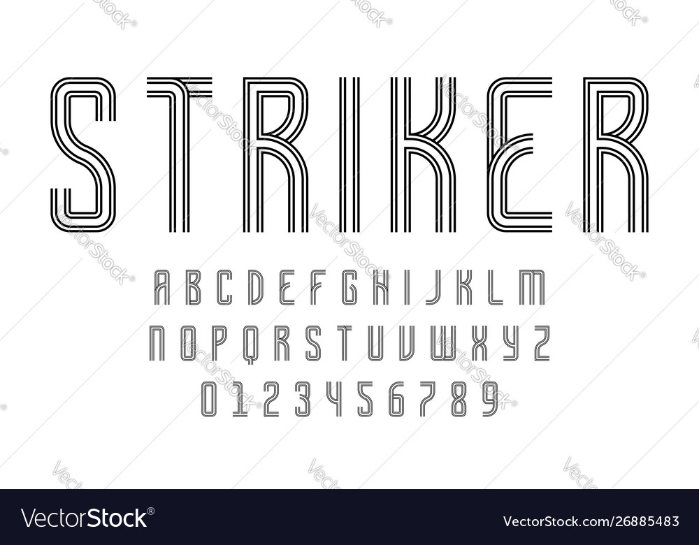 Modern Abstract Font Set
