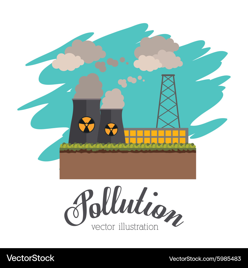 Pollution design Royalty Free Vector Image - VectorStock