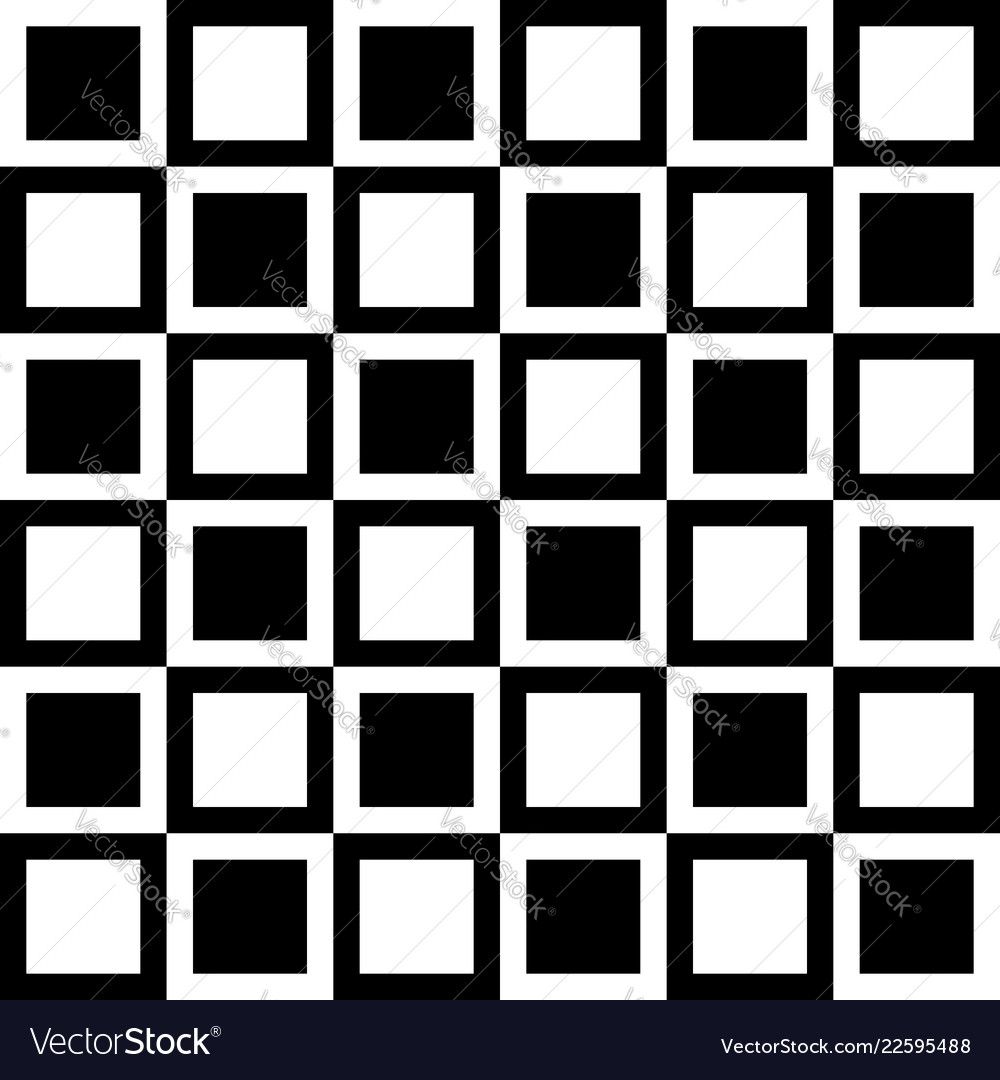Checkered geometric pattern abstract uncolored vector image Checkered geometric pattern abstract uncolored