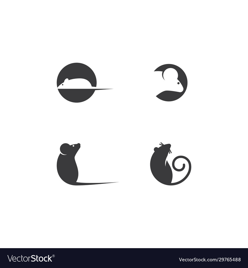 Cute Mouse Logo Icon