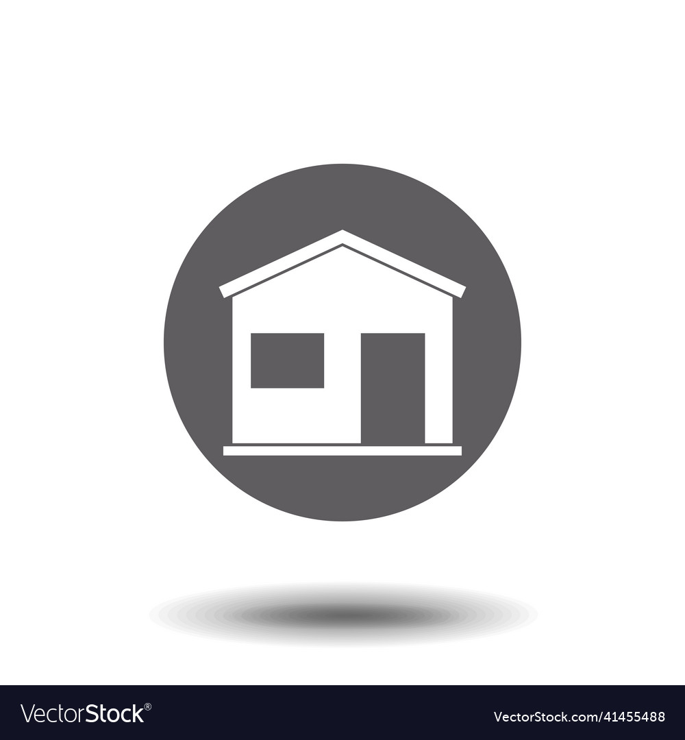 Home residential place symbol stock web Royalty Free Vector