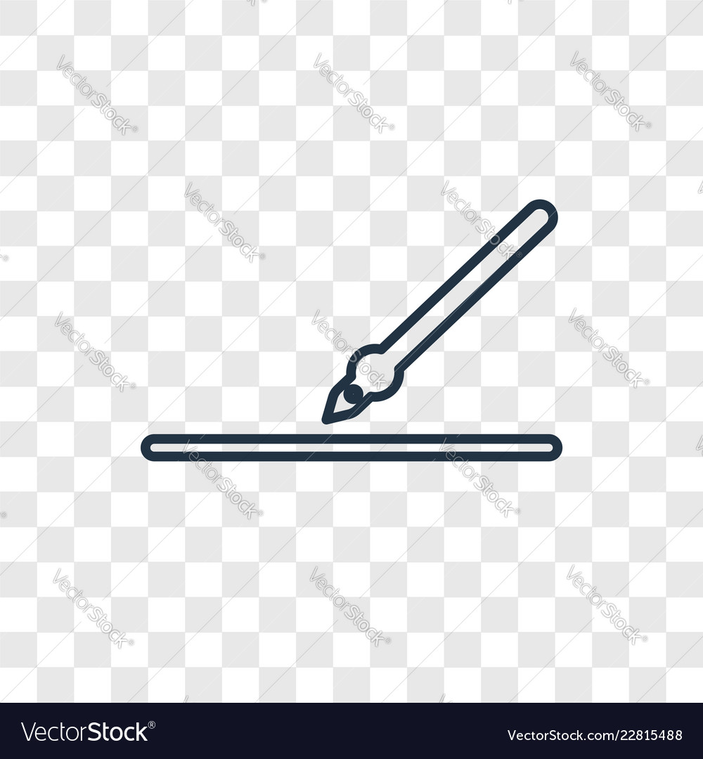 Linear icon isolated on transparent background vector image Linear icon isolated on transparent background