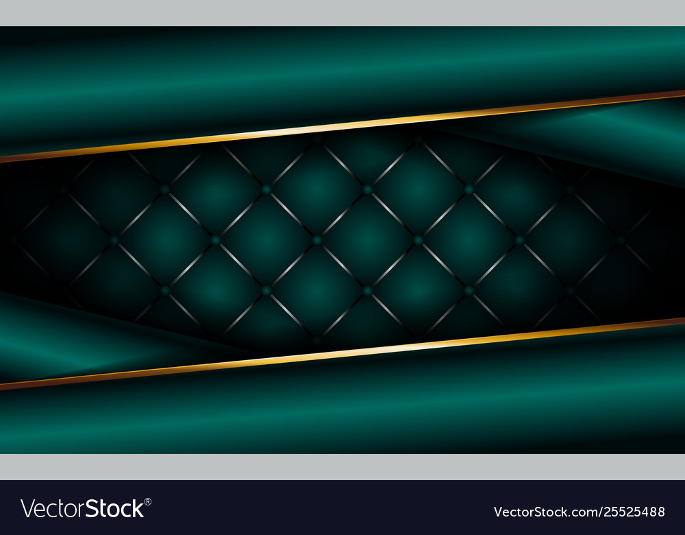 Luxury dark green background with overlap layer