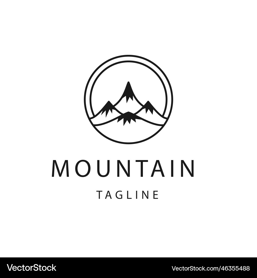 Mountain logo Royalty Free Vector Image - VectorStock