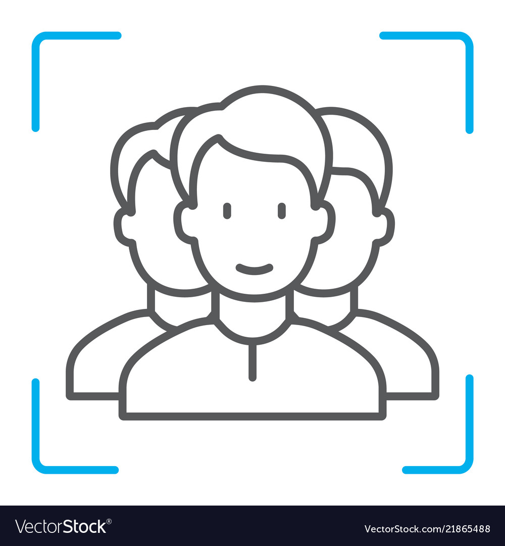 Multi-Face Recognition Icon