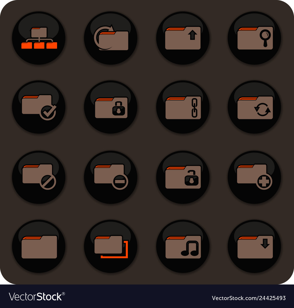 Folder icons set