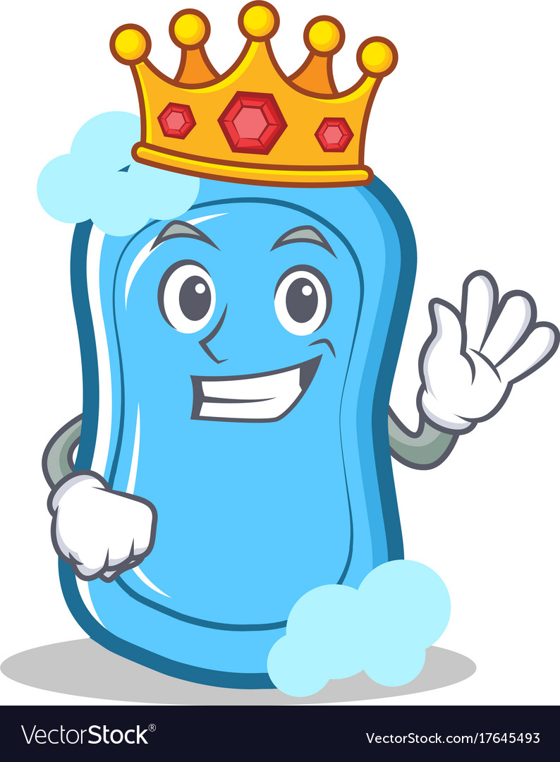 King blue soap character cartoon