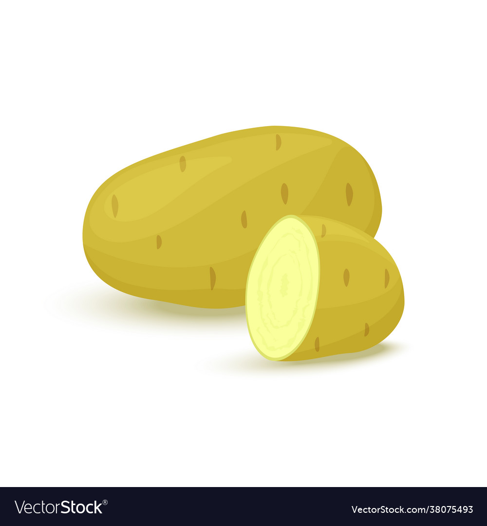 Potatoes icon in flat style isolated object