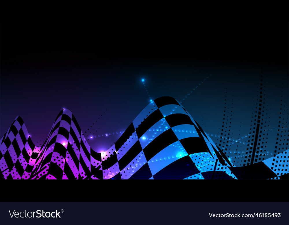 Racing Square Abstract Background