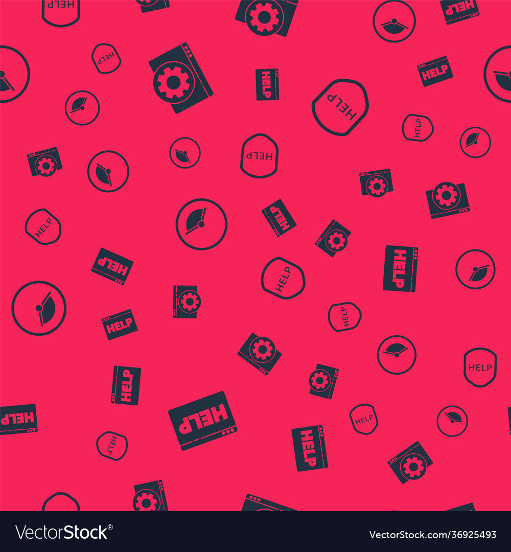 Set browser help setting time management vector image Set browser help setting time management