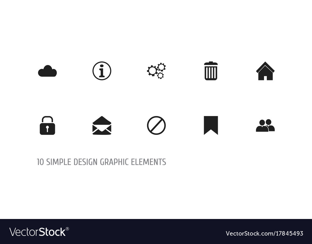 Set of 10 editable network icons includes symbols