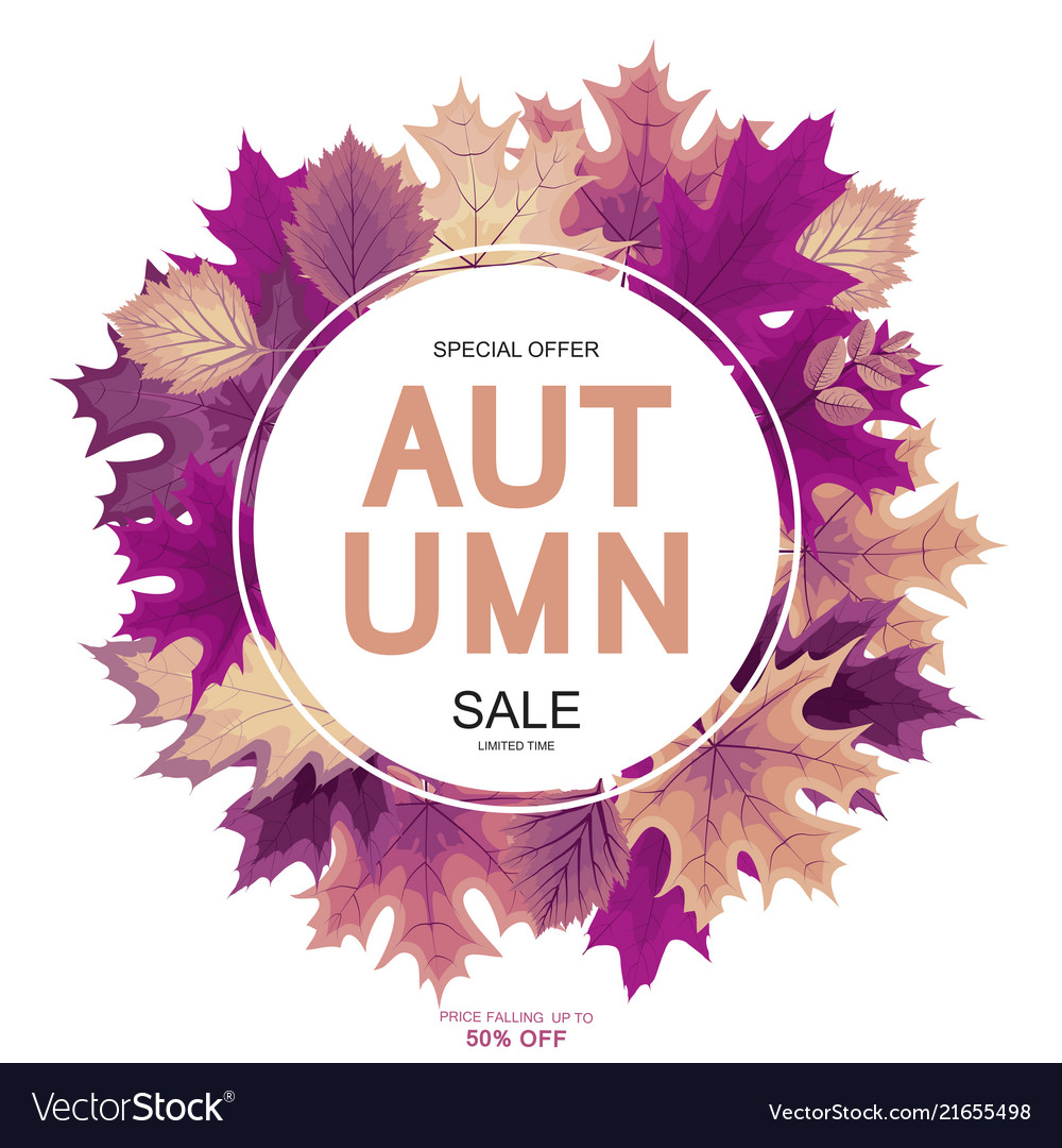 Abstract autumn sale