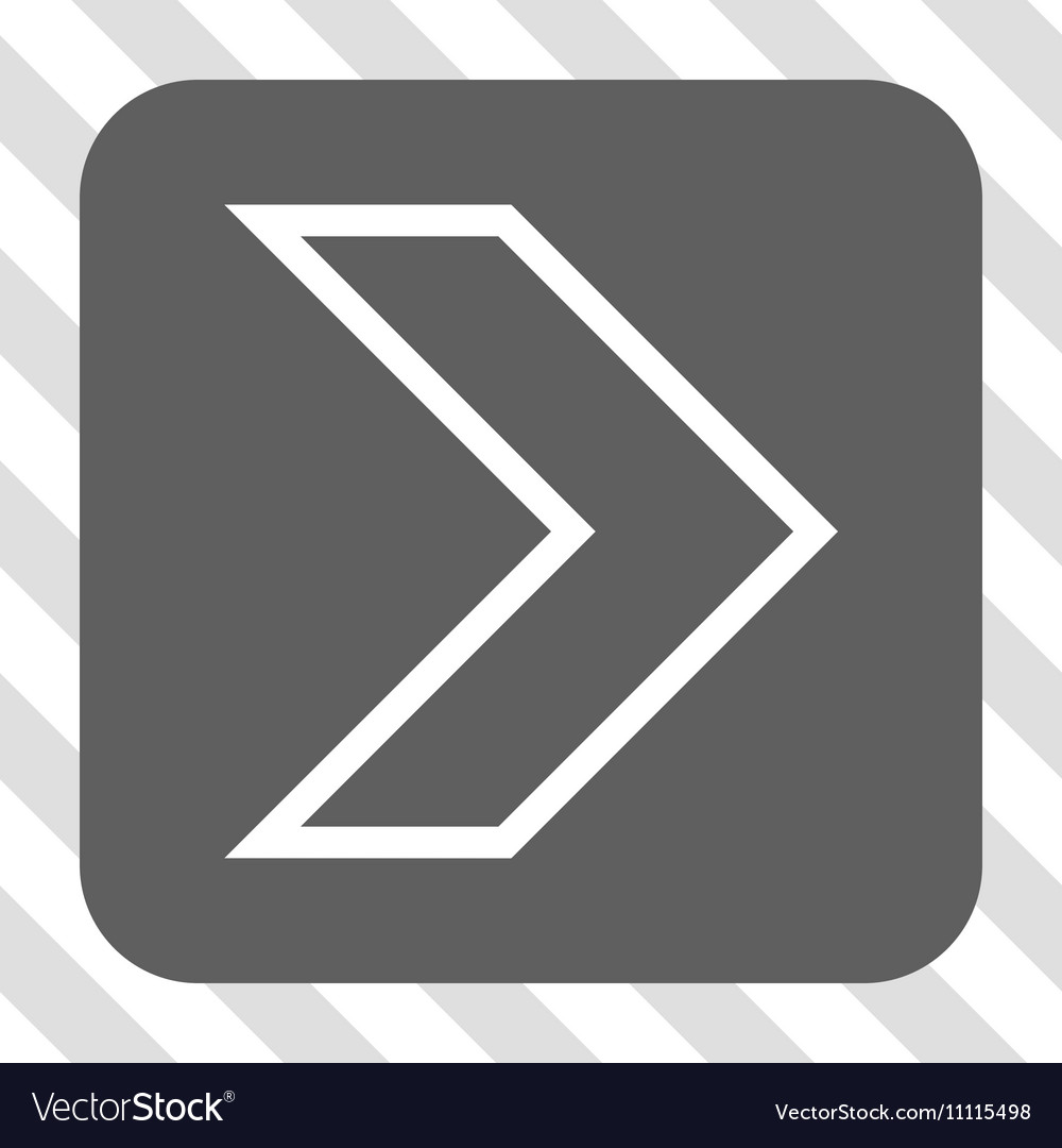 Arrowhead right rounded square button