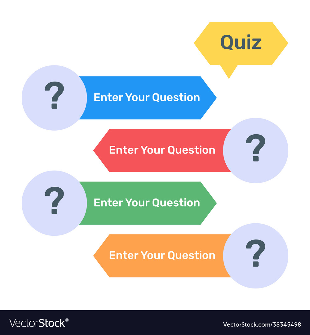 Quiz Questions Royalty Free Vector Image - Vectorstock