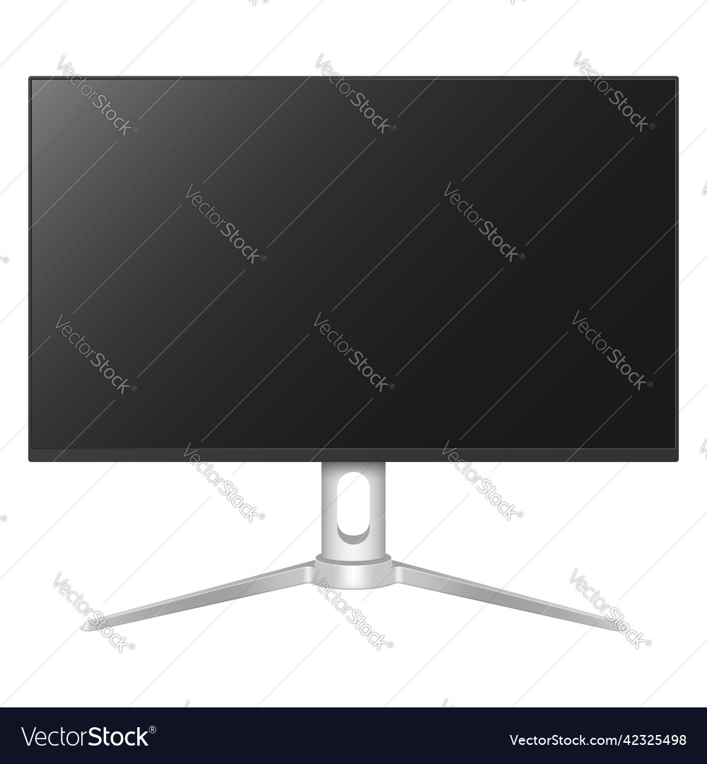 Realistic computer monitor screen