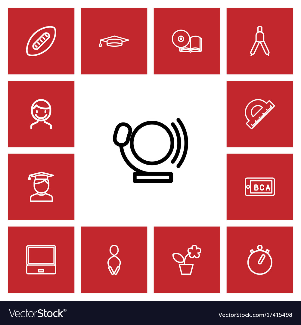 Set of 13 editable teach outline icons includes