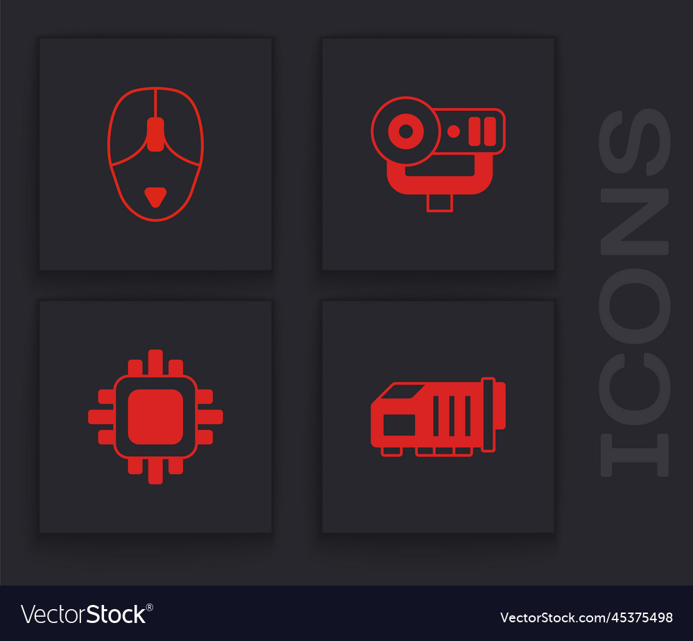 Set video graphic card computer mouse web camera