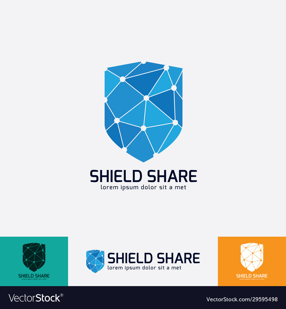 Shield shape icon template