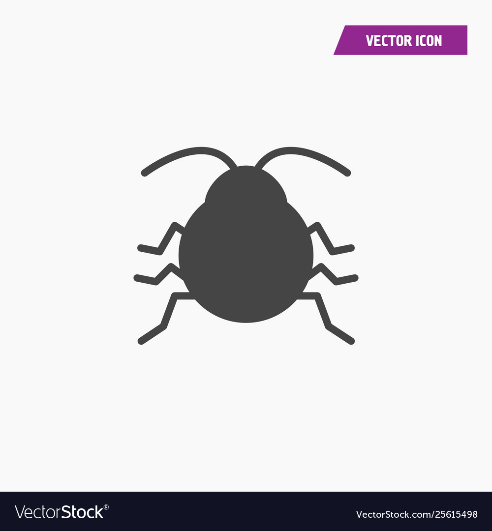 Software bug or program black art icon Royalty Free Vector