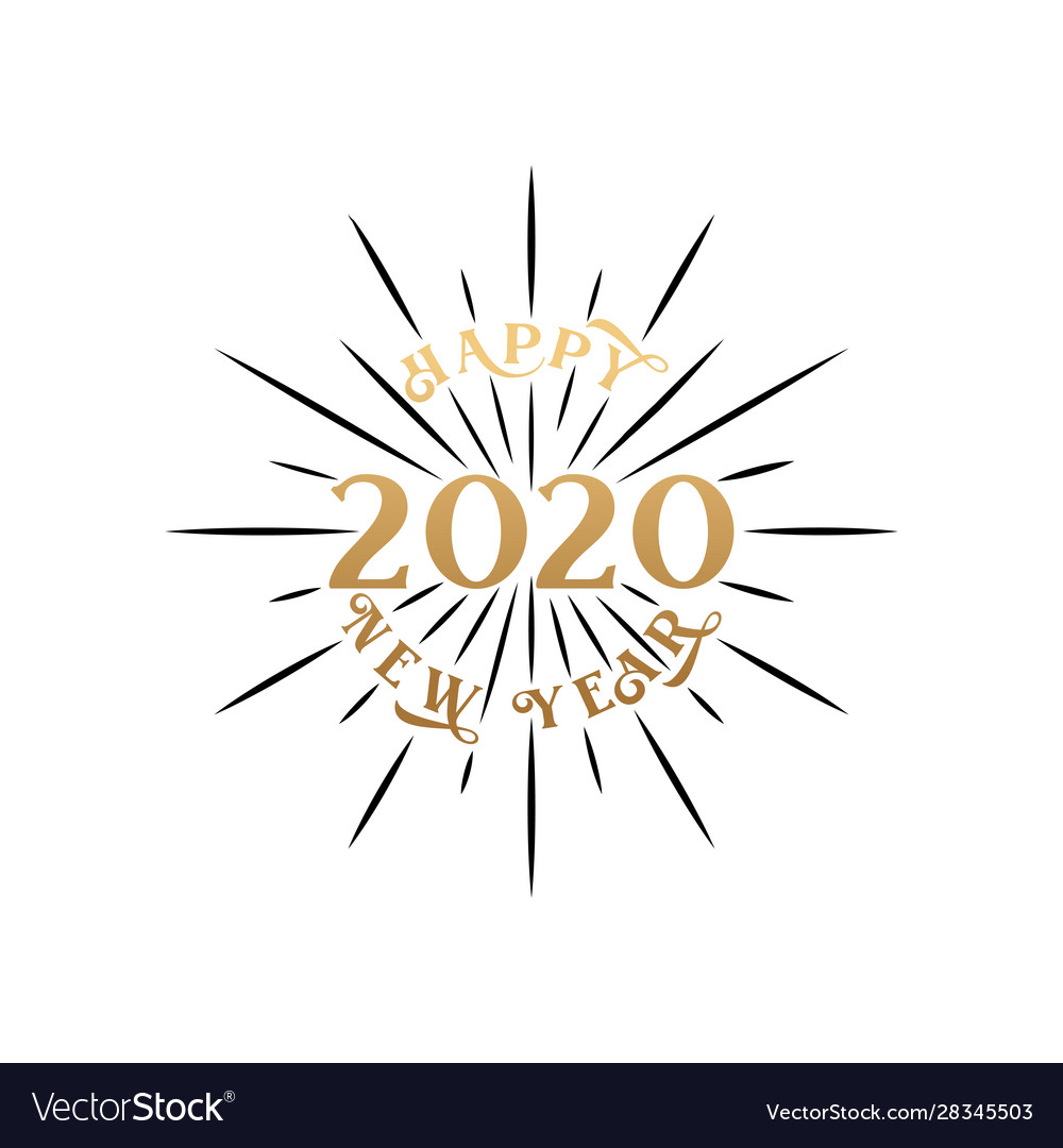 2020 colorful text isolated on white background vector image 2020 colorful text isolated on white background
