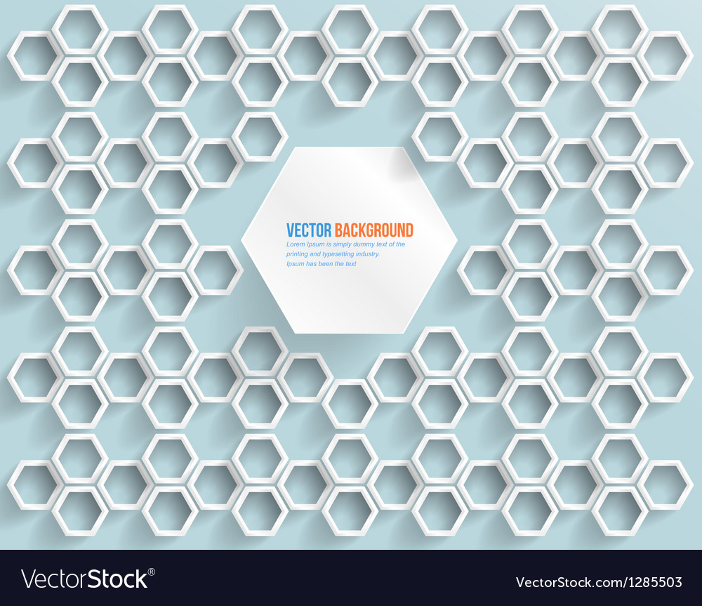 Abstract background hexagon web and design
