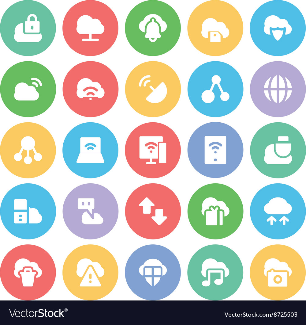 Cloud computing icons 4