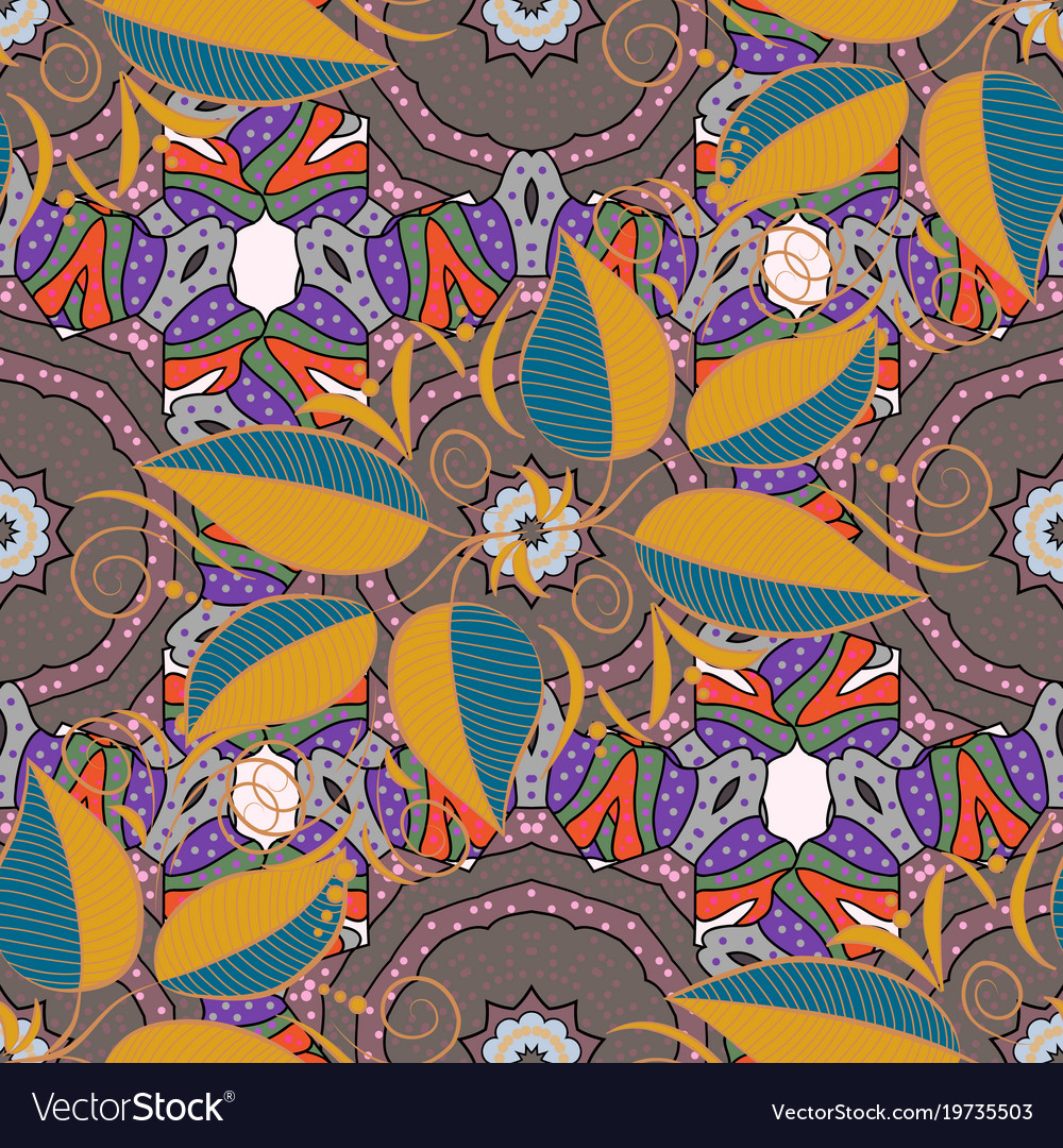 Colour spring theme seamless pattern background