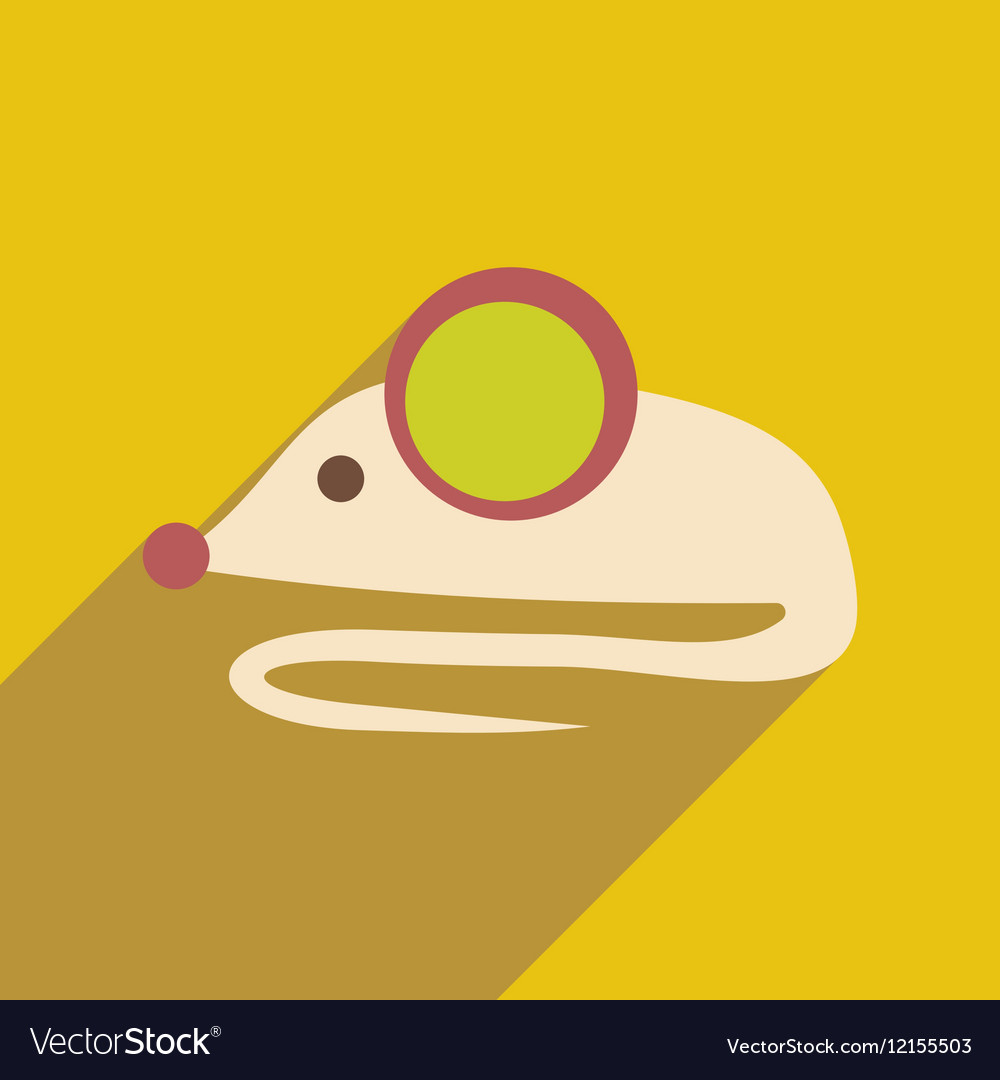 Flat with shadow icon and mobile application mouse