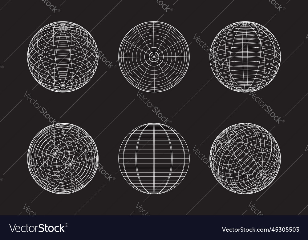 Geometric shape of sphere 3d design in technology vector image Geometric shape of sphere 3d design in technology