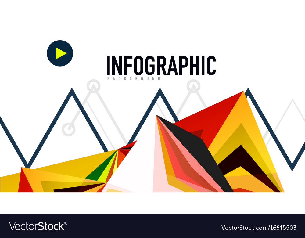 Modern triangle presentation template