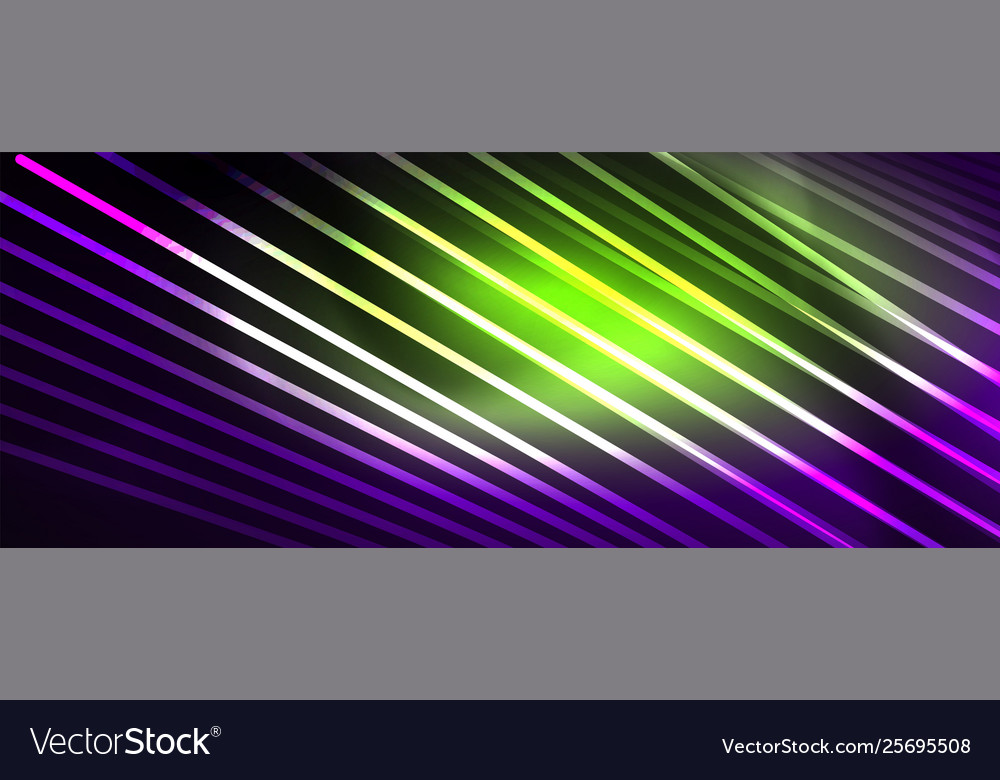Color light with lines outer space background vector image Color light with lines outer space background