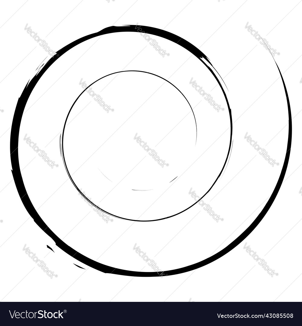 Grungy textured spiral design element vector image Grungy textured spiral design element