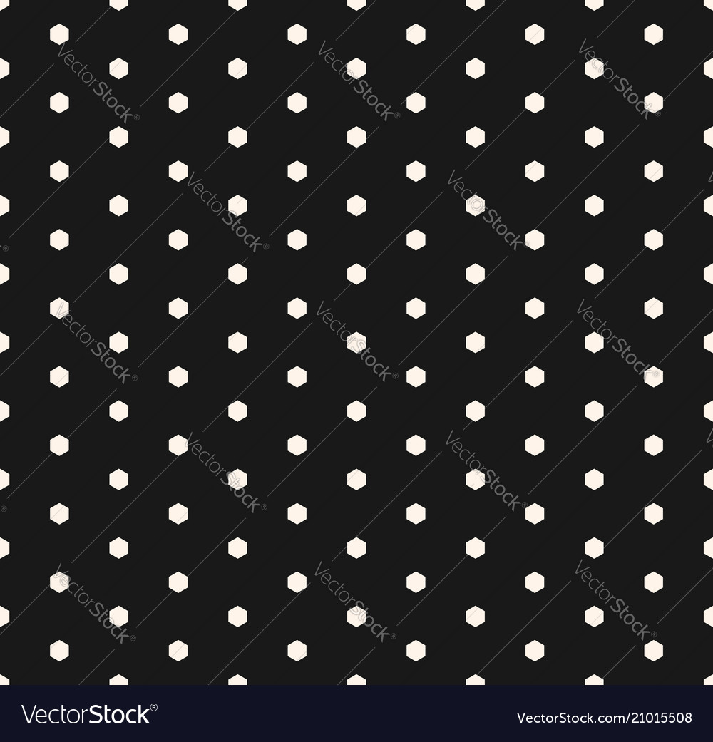 Minimalist seamless pattern with tiny hexagons vector image Minimalist seamless pattern with tiny hexagons