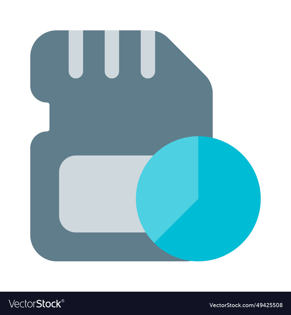 Pie chart sd card storage usage