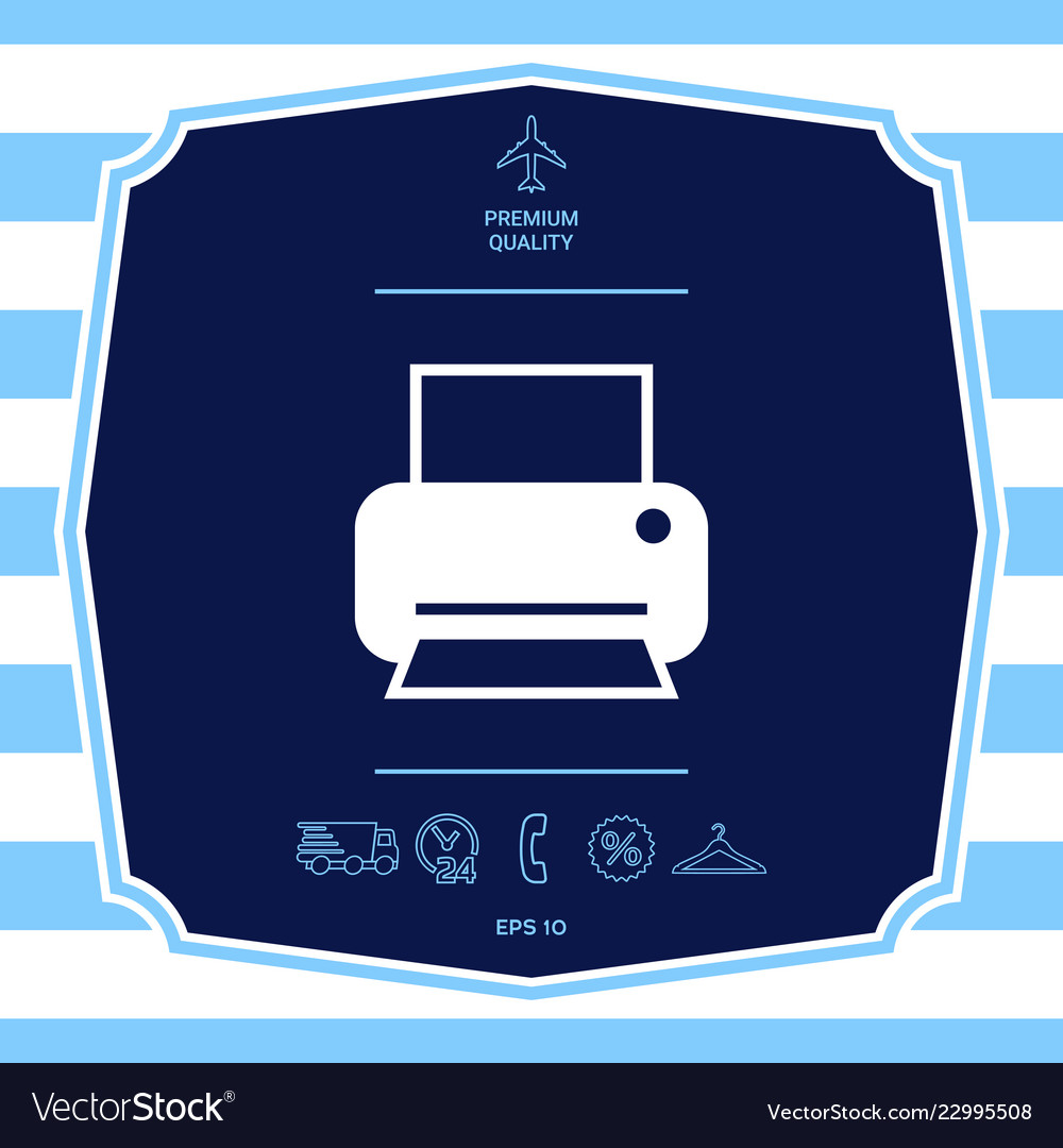 Print icon for web graphic elements