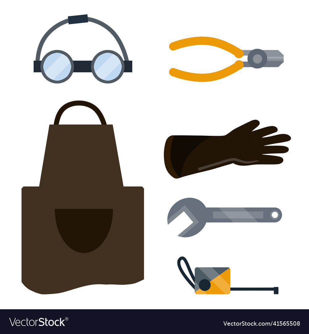 Set of objects working