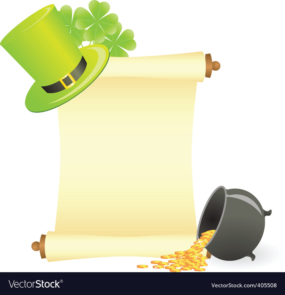 St patricks day scroll