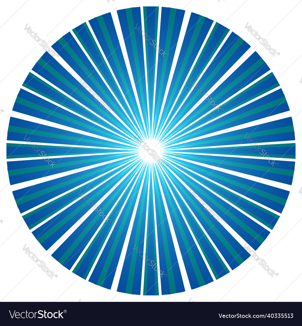 Abstract circle with overlapping spokes geometric vector image Abstract circle with overlapping spokes geometric