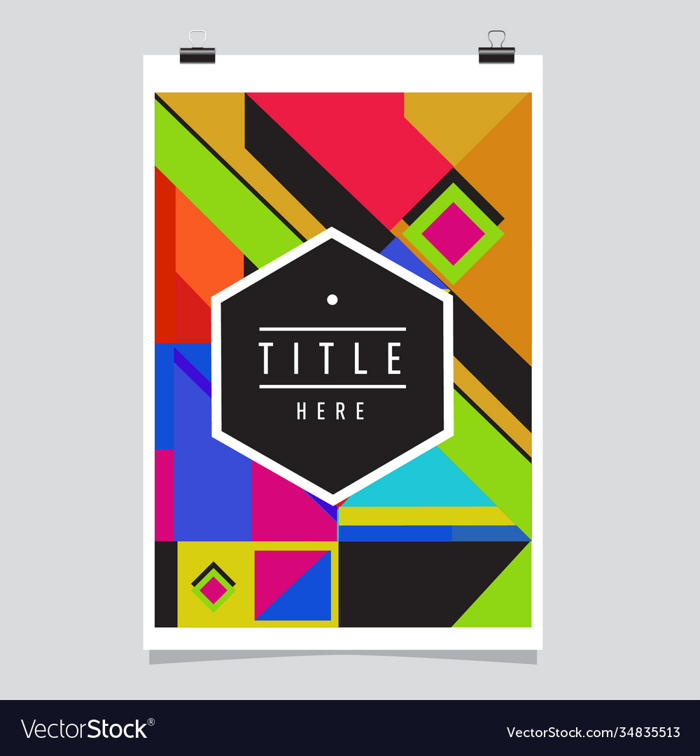 Abstract colorful geometric pattern background vector image Abstract colorful geometric pattern background