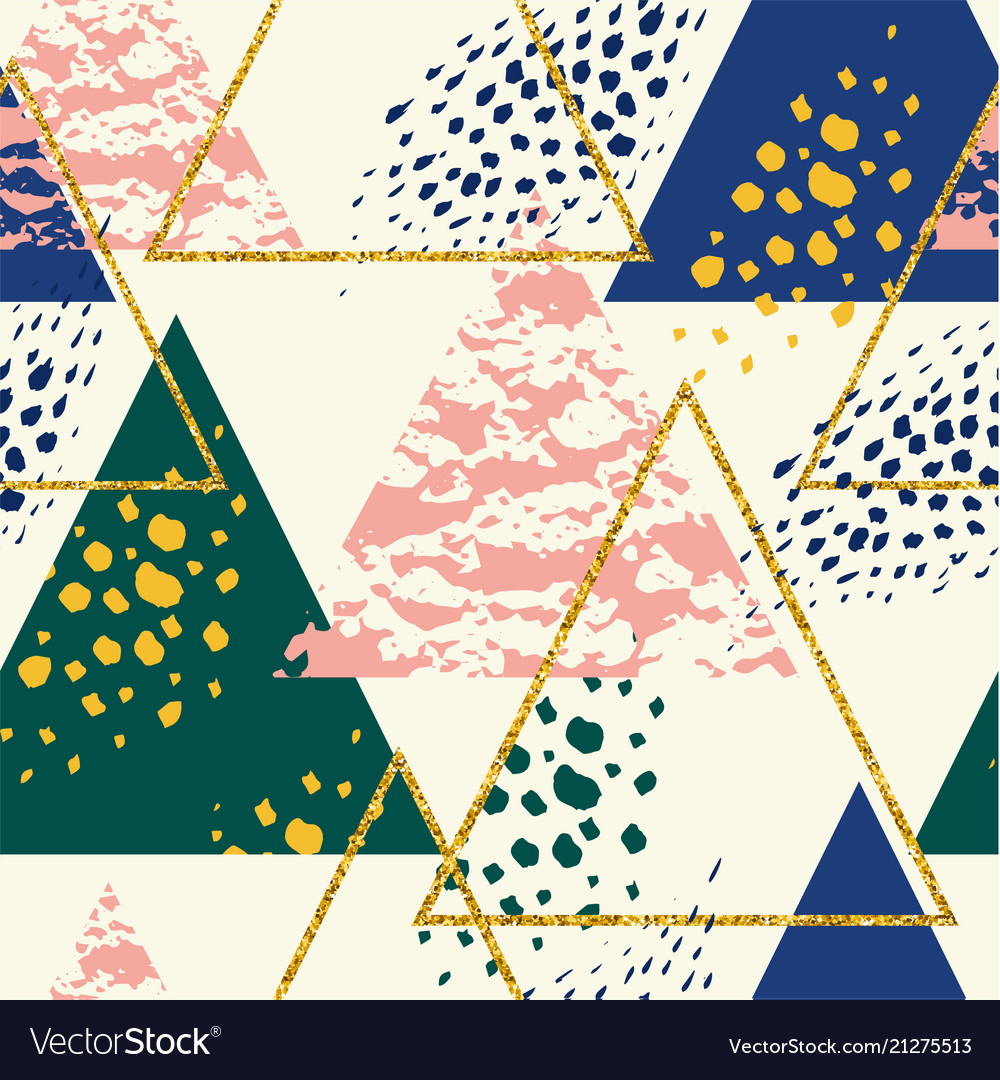 Abstract geometric seamless repeat pattern vector image Abstract geometric seamless repeat pattern