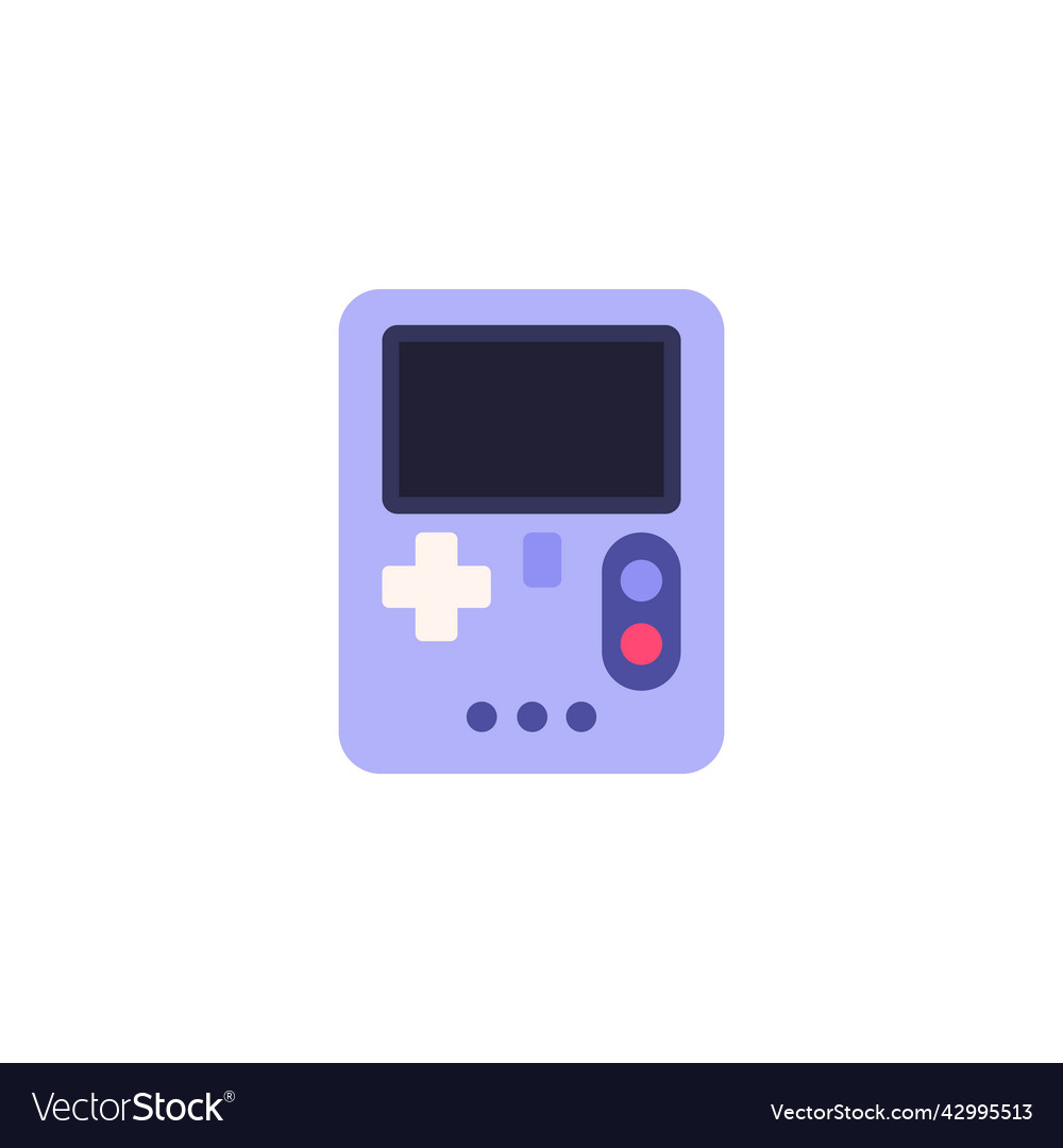 Computer gamepad modern device for games flat vector image Computer gamepad modern device for games flat