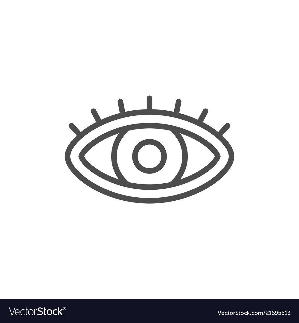 Eye line icon