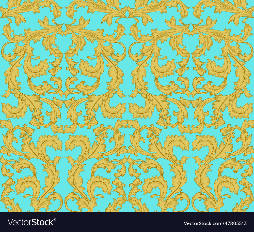 Graceful seamless texture with classic baroque