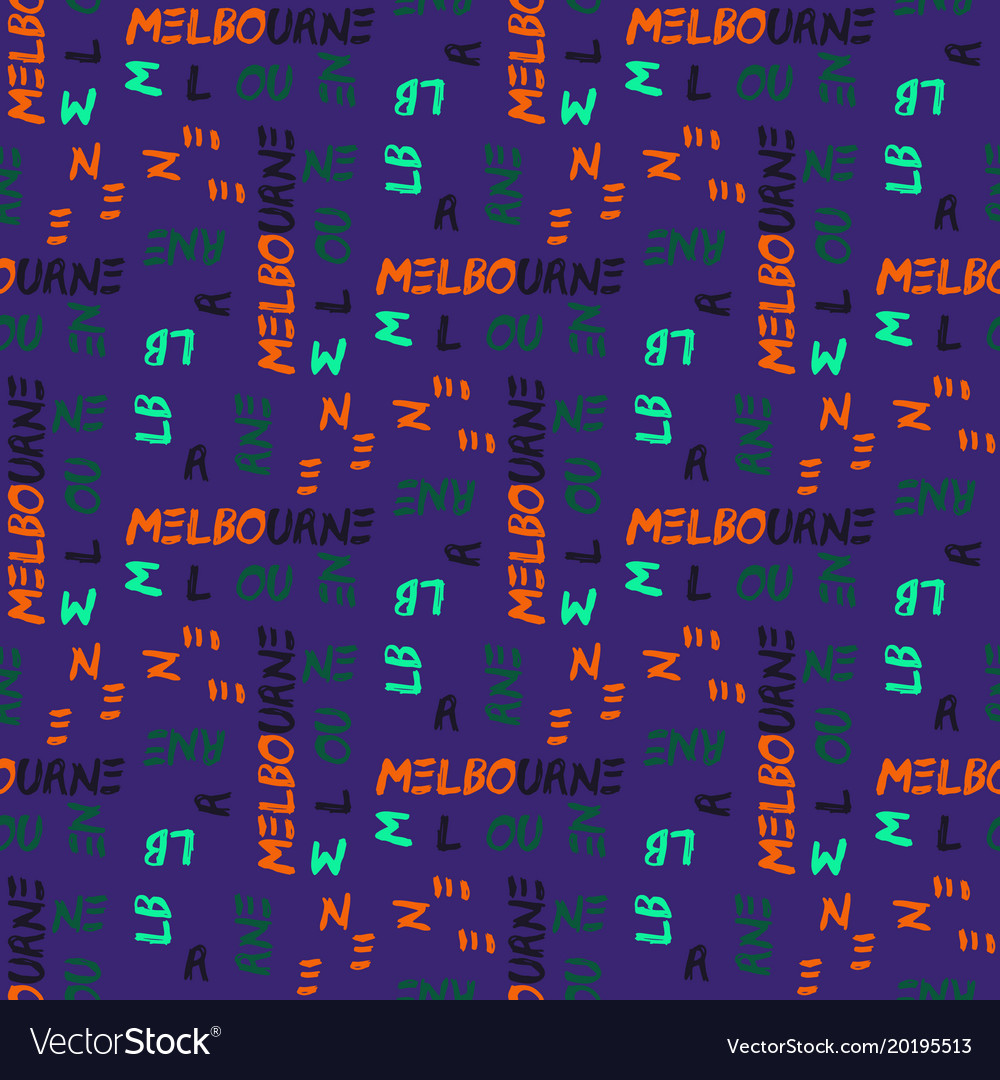 Melbourne pattern seamless design