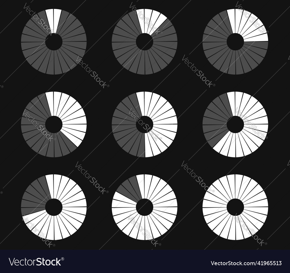 Preloader circular loading bar pie chart vector image Preloader circular loading bar pie chart