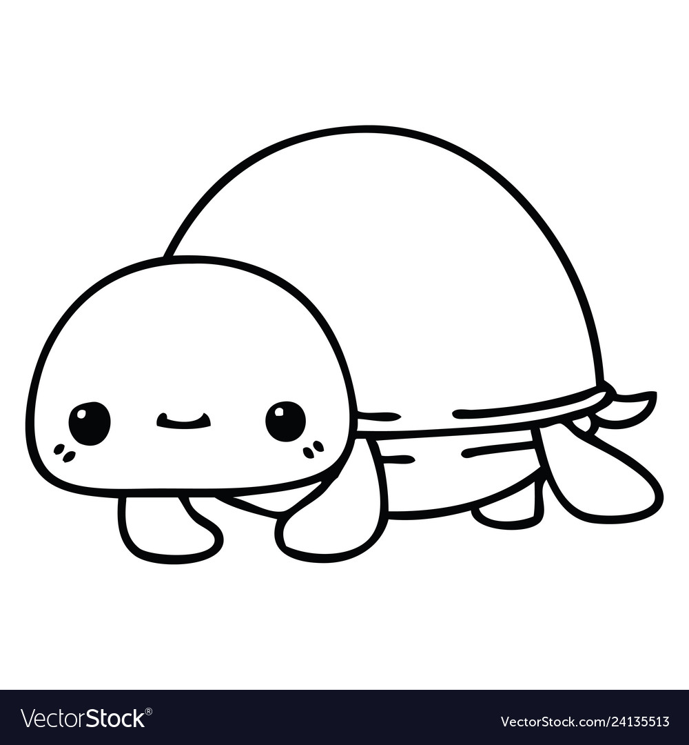 how to draw a chibi turtle