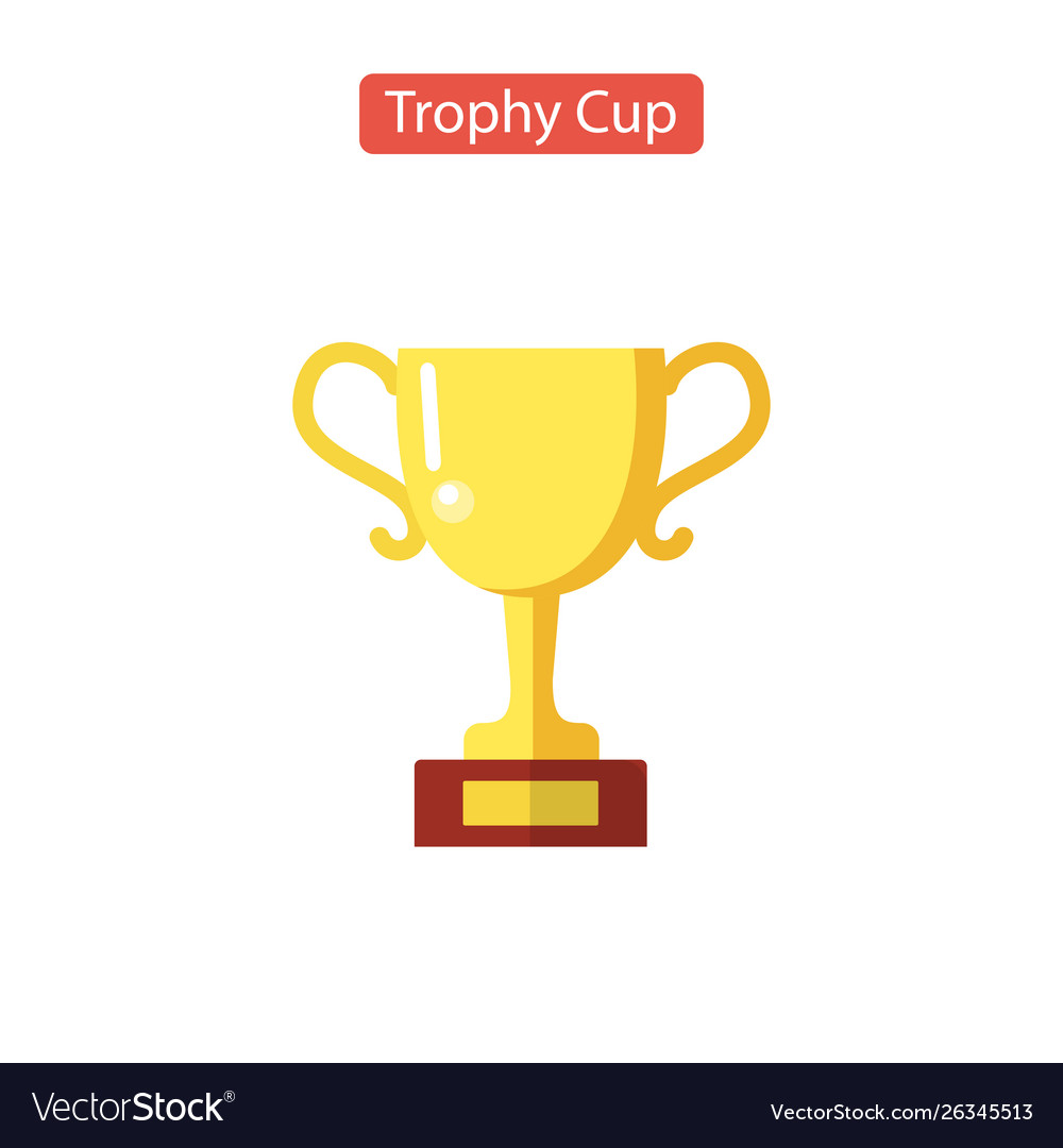 Trophy Tasse Icon flacher Piktograph