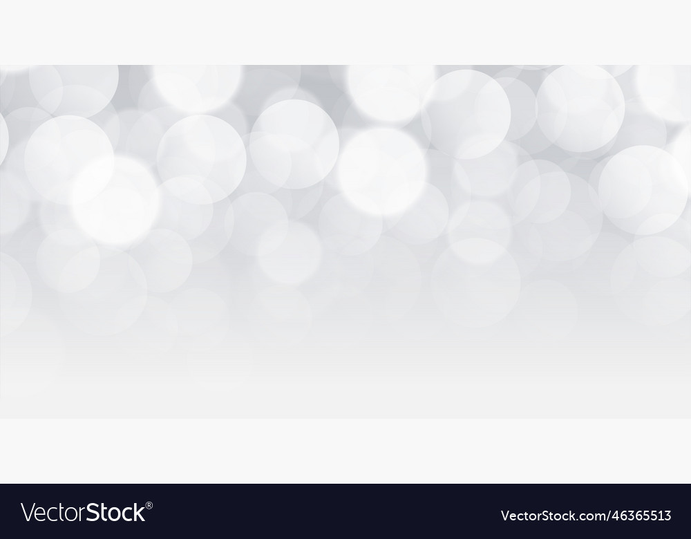 White bokeh background design with text space Vector Image